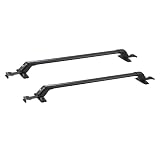 VEVOR Barras Transversales de Techo Portaequipajes de Aluminio Compatibles con Techos sin Riel Lateral Distancia Interior Compatible Entre Canalones de 1050-1090 mm Capacidad de Carga de 70 kg