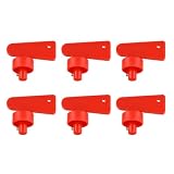 6 Piezas Llave de Interruptor de Batería de Coche,Interruptor de Corte Llave de Repuesto,interruptor del Coche del Aislador,Llaves Desconectador de Batería para Modificado Barco Caravana Yate