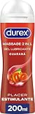 Durex Play Massage 2 en 1 Gel de Masaje & Lubricante Intimo con Guaraná 200 ml