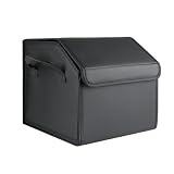 Enerfero Organizador de Maletero Plegable de PU – Caja de Almacenamiento Multiuso para Coche, SUV y Camión – Gran Capacidad – Base antideslizante – Impermeable