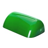 ORION LIGHTSTYLE - Cristal de repuesto verde 225 mm x 135 mm para lámpara de banquero - Pantalla de cristal de repuesto