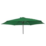 Acomoda Textil – Toldo Octogonal para Sombrilla de Jardín Redonda 3m. Repuesto de Parasol Grande y Resistente de 8 Varillas para Exterior, SOLO TOLDO DE REPUESTO, Verde.