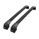 apline Compatible con Hyundai Tucson 4 (NX4) 2022-2026 Modelo Ace-2 Barra de Techo Auto Portaequipajes Barras Transversales Negro Aluminio 2 Barras