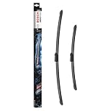 Bosch Aerotwin A 863 S Limpiaparabrisas Frontal, 650 mm / 450 mm | Set de Escobillas de Recambio para una Mayor Seguridad en la Conducción - con Adaptador Premontado