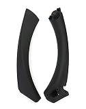 QWORK® Manija De Puerta De Automóvil, Adecuada Para Accesorios De Automóviles Compatible Con Bmw Serie 3 2004-2012 (E90 Derecha),Negro