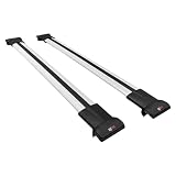Compatible con Dacia Dokker (K67) 2012-2021 Modelo Fly Barra de Techo Auto Portaequipajes Barras Transversales Gris Aluminio 2 Barras