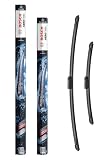 Bosch Aerotwin eA 414 S Limpiaparabrisas Frontal 650 mm / 400 mm | Set de 2 Escobillas de Recambio para más Seguridad al Conducir, Adaptador Multi-Clip Premontado - Embalaje Fino y Compacto