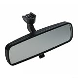 Quiclume Espejo interior para Mazda 3 (2004-2006) y para Mazda 5 (2006-2007), espejo retrovisor de repuesto negro, OEM BP4K-69-220, cristal ABS