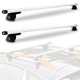 MAGIC SELECT Barras de Techo para Coche Baca Portaequipajes | Para Viajes, Compatibles con Rieles Laterales Elevados, Para Equipaje, Portátil para Transportar
