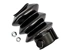 Knott Fuelle de Goma KF7,5-KF30 para Remolque con Freno de inercia, guardapolvo de Recambio, Protector contra Agua y Suciedad, Longitud 155 mm, Orificio 50-55 mm