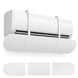 Deflector aire acondicionado,Orientable 180º, retráctil | 2000 Orificios de Ventilación, Fácil instalación, ajustable de 55 a 90 cm