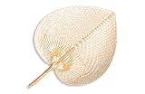 HERSIG - Pay pay de palma color natural | Abanico pai pai de palma 40x30cm