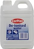 CarPlan Agua Desionizada, Apta Para Baterías y Planchas de Vapor, Clase de Eficiencia Energética A+++, 2.5 Litros