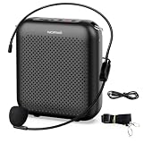 Norwii S358 Amplificador de Voz Portátil con Micrófono de Diadema con Cable | 10W, 2000mAh, AUX y USB-C, altavoz personal para profesores, enseñanza en el aula, formación, guías turísticos, entrenadores