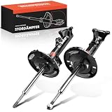 Frankberg 2 amortiguadores delanteros 550 mm a presión gas 2033204130 | Compatible con: Clase C Modelo T S203, CLK Cabriolet A209, Clase CLC CL203, CLK C209, Coupé Clase C CL203, Clase C W203