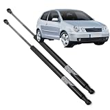 Ramor Strutz 2x Portón Trasero, Amortiguadores Maletero Compatible con VW Polo Mk4 9N 2001-2009. Resorte de Gas, Puntales de Gasolina. Reemplazo de 6Q6827550 y Otros.