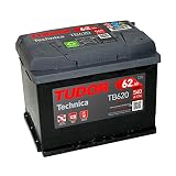 Tudor lead calcium TB620 Bat, ería de coche Tudor 62Ah 540A, Gama Technica, Automóvil de turismo