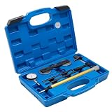 CCLIFE Kit de Herramienta de Cambio Cadena de Distribución Compatible con VAG Audi Seat Skoda 1.2 1.4 1.6 FSI TFSI, con Soporte para Comparador de Cuadrante