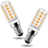 Auting Bombilla E14 LED 4W 2700K Luz Cálida 400LM Equivale 40W 2 | Formato compacto para lámpara de sal, nevera, máquina de coser y sobremesa con bajo consumo