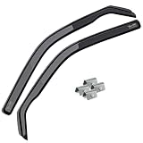 MOTOS Deflectores de Viento para NISSAN TERRANO II 1993-2004 Duraderos y Robustos, Deflector de Lluvia, Reducción de Ruido y Turbulencias del Aire, Fácil Instalación, Protección Estética y Ahorro de E