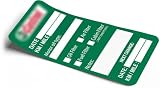60 pegatinas de recordatorio de cambio de aceite para aceite Castrol, etiquetas autoadhesivas de PVC