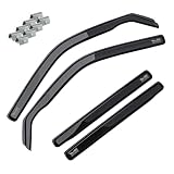 MOTOS Deflectores de Viento para NISSAN TERRANO II 1993-2004 Duraderos y Robustos, Deflector de Lluvia, Reducción de Ruido y Turbulencias del Aire, Fácil Instalación, Protección Estética y Ahorro de E
