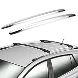 Areyourshop - Barras laterales de aluminio para techo de Toyota RAV4 2013-2018, color plateado.
