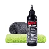 QM Cleaner Kit Puli-Oxi | Pulimento, Eliminador de manchas de Óxido, Limpiador de Cromados, reparador pequeños arañazos coche - Incluye Lana Acero 000 + Paño Microfibra