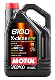 Motul 8100 X-Clean EFE 5W30 - Aceite, 5 L, El embalaje puede variar