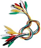 Movilideas - 10 Cables con Pinzas de Cocodrilo para Pruebas - Test 50 cm