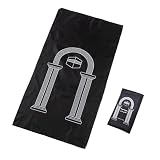 Alfombra de Oración, Alfombra Portátil Musulmana, Islámica para Viajes, 100 x 55 cm, Regalo para Mujeres y Hombres