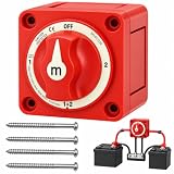 Interruptor Selector de Batería 300A desconectador Batería 4 Posiciones | 12V 24V 36V 48V DC 1+2 Conmutador Aislador Baterías Dual ON OFF Barco Camper Autocaravana Camión ATV UTV Sistema Eléctrico