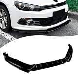 Kit de alerón de parachoques delantero para VW Scirocco MK3 Early Rline GTS 2008-2014, aspecto negro/carbono