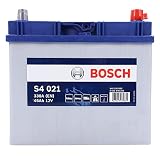 Bosch S4021 Batería de coche 45A/h 330A tecnología de plomo-ácido para vehículos sin sistema Start y Stop