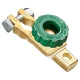 Spurtar Desconectador de Bateria Coche 6V/12V/24V para Polo Negativo, Verde | Para terminal cónico 15-17mm, 125A, Para coches, Camiones, Autocaravanas, Barcos, Vehículos