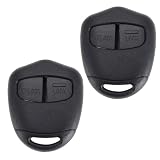 OTOTEC 2 Piezas Carcasa de Llave Remota de 2 Botones Carcasa de Repuesto de Llave Remota Carcasa de Repuesto Sin Embriones Compatible con Mitsubishi Outlander ASX Lancer