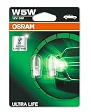 OSRAM ULTRA LIFE, W5W, Doble Blister (2 lámparas)