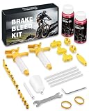 CHUMXINY Kit de Purga de Frenos para Shimano, TEKTRO, TRP Frenos de Disco hidráulicos.Mountain Bike Kit de Purga de Frenos Incluye Embudo Transparente, 120ML de Aceite Mineral líquido de Frenos.