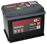 Tudor Batería para coche Tudor Exide Technica 62Ah, 12V. Dimensiones: 242 x 175 x 190. Borne izquierda.
