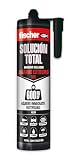 fischer - Solución Total Agarre Extremo 600kg Negro 290ml | Pegamento fuerte | Adhesivo y Sellante MS Polímero | Uso Interior y Exterior | Pintable y Resistente a Impactos