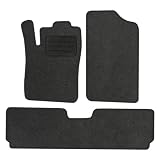 TEXER Alfombrillas textiles adaptadas para Citroën Xsara Picasso 1999 – 2010, antracita