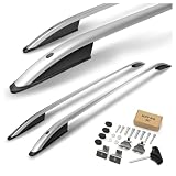CHROMEMASTER | Barras Portaequipajes, Rieles de Techo Compatible con Toyota RAV4 2013-2018; Se Utilizan para el Montaje de Portaequipajes de Techo, Cajas de Techo o Portabicicletas; Aluminio