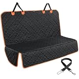 KYG Funda de asiento de coche para perro, protector de asiento trasero impermeable y antideslizante para mascotas y niños, tamaño universal 132 x 58 x 46 cm