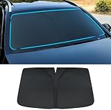 ZFSMHLH Parasol Coche Delantero para Peugeot 2008 2014 2015 2016 2017 2018 2019 2020 2021 2022 2023 2024, Parasol Tapa Sol Coche Delantera Quitasol Coche Parasol Plegable Bloquea el UV Accesorios