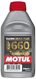MOTUL Líquido de freno de carrera sintético 100% RBF 660 Factory Line Dot-4, 500 ml, 500 g, para sistemas de frenos y embrague alto rendimiento y carreras automóviles