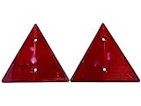 MIRKALA | Catadioptrico Homologado para Remolque, Caravana, Reflectantes Remolque, Triangulos Reflectantes Remolque, Triángulos para Remolque Coche, Catadioptrico para Remolque Moto homologado, 2 Ud