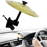 Kezidhp Platillo Batería Coche Ventilación Dorado Instrumento Musical | Decoración Coche Original, Gadget para Amantes Música, Fácil Instalación en Rejilla, Diseño Llamativo, Regalo Ideal