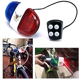 Itian Sirena Timbre para Bicicleta - Bocina electrónica con luz para Bicicleta (4 Sonidos)