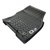 Audi Original Q2 Goma felpudos Allwetter Alfombras Alfombrillas de Goma de 2 Piezas Delantero Negro 81b061501 041