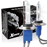 DZG H7 HID Bombillas de xenón Kit de reemplazo de faro 35w Niebla Lámpara 6000K Coche blanco, 2 piezas